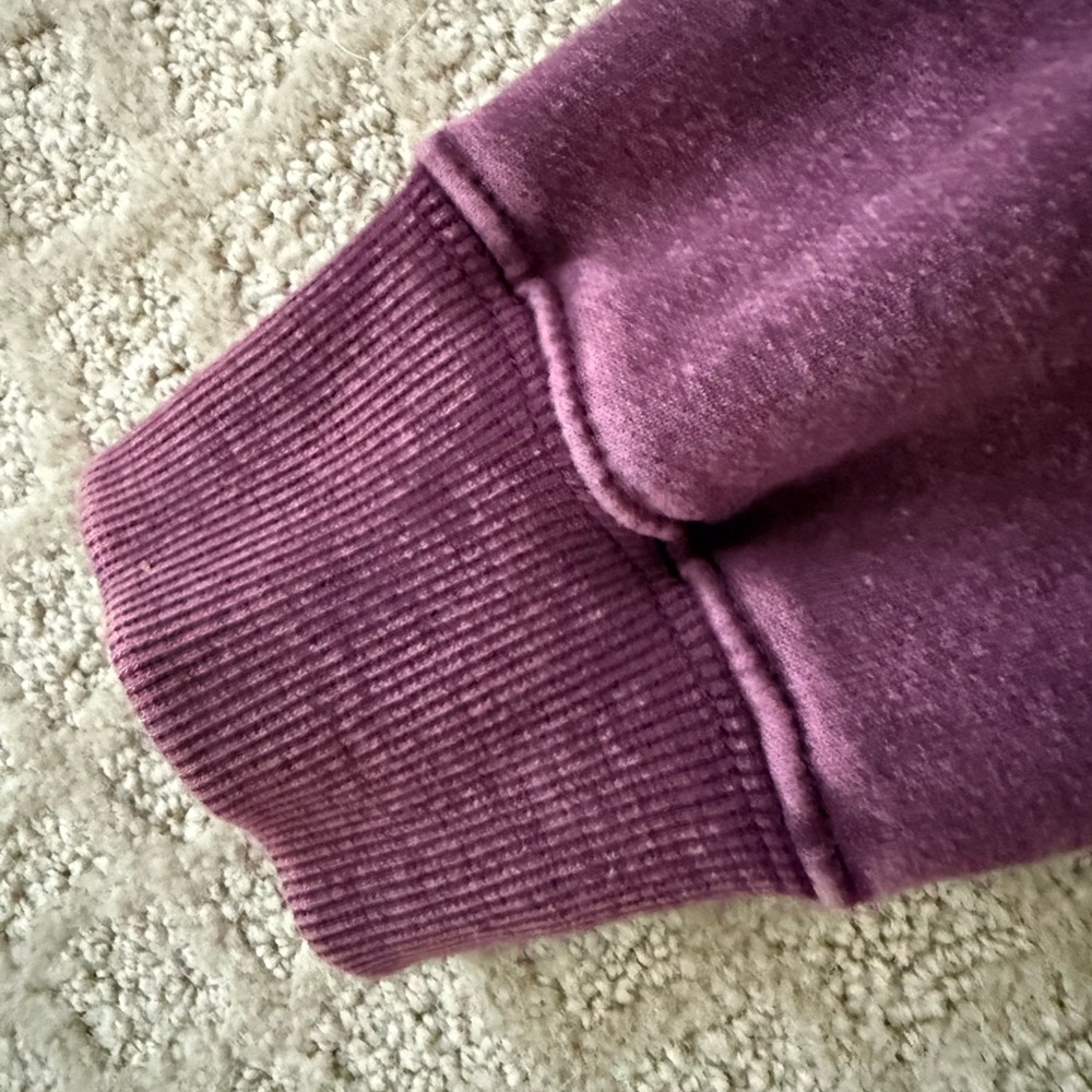 JoyLab Maroon crop Sweatshirt - Picture 4 of 5